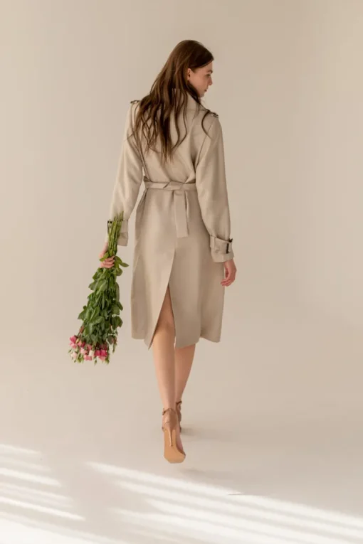 Silkki Trenssitakki Beige<Enteliér Cheap