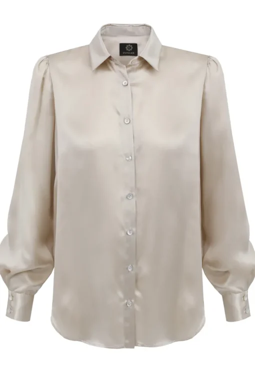 Silkkipaita Beige<Enteliér Cheap