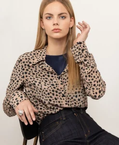 Essential Silk Shirt Dotty Animal Print<Studio Heijne Hot