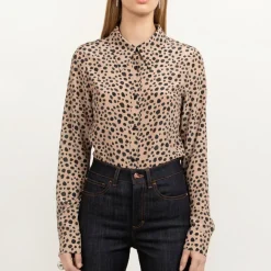 Essential Silk Shirt Dotty Animal Print<Studio Heijne Hot