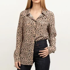 Essential Silk Shirt Dotty Animal Print<Studio Heijne Hot