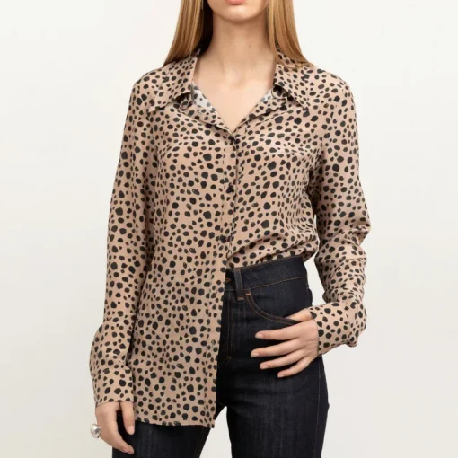 Essential Silk Shirt Dotty Animal Print<Studio Heijne Hot