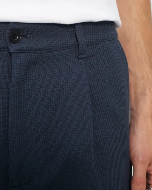 Everyday Waffle Pant Dark Blue<Rotholz Cheap