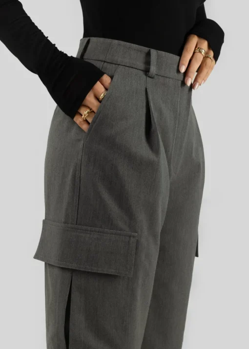Ezra Cargo Housut Harmaa<GUAJA. Online