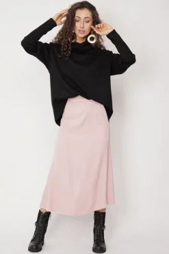 Feme Satin Skirt Light Pink<ANGELL Best