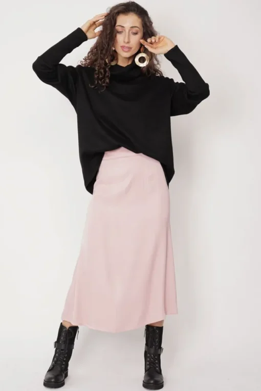Feme Satin Skirt Light Pink<ANGELL Best