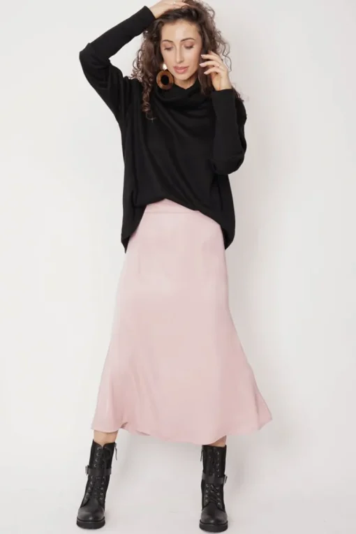 Feme Satin Skirt Light Pink<ANGELL Best