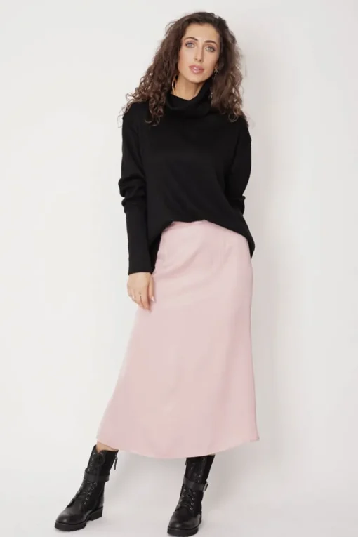 Feme Satin Skirt Light Pink<ANGELL Best