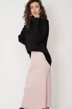 Feme Satin Skirt Light Pink<ANGELL Best