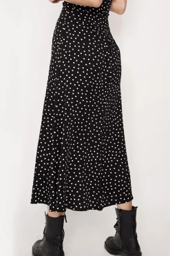 Feme Viscose Skirt Polka Dot Black<ANGELL Shop