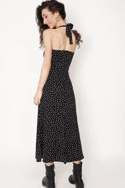 Feme Viscose Skirt Polka Dot Black<ANGELL Shop