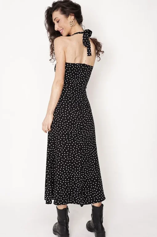 Feme Viscose Skirt Polka Dot Black<ANGELL Shop