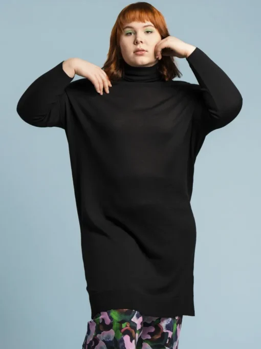Filipa Merino Neulemekko Musta<Aarrelabel Discount