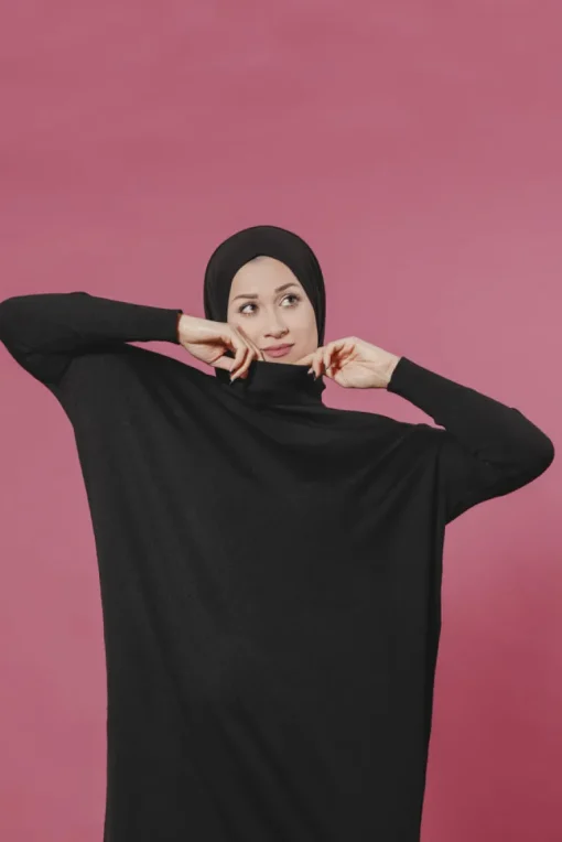 Filipa Merino Neulemekko Musta<Aarrelabel Discount