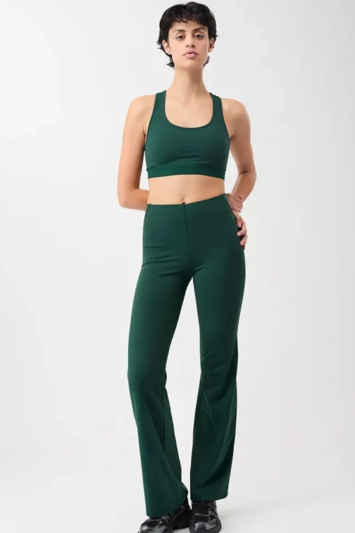 Flared Workout Pants Seaweed<MANDALA Outlet