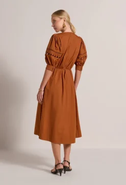 Fleuretta Midi Dress Rust<Scarlett Poppies Best Sale