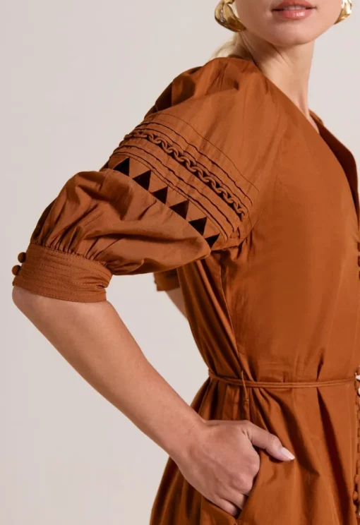 Fleuretta Midi Dress Rust<Scarlett Poppies Best Sale