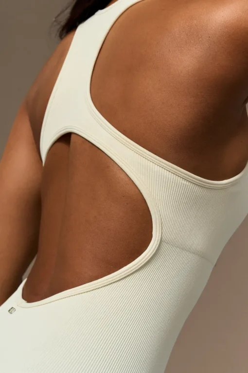 Flex Short Jumpsuit White<Believe Athletics Clearance