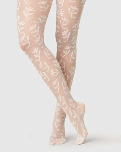 Flora Flower Sukkahousut Valkoinen<Swedish Stockings Sale