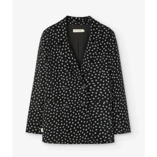 Floral Corduroy Blazer Black<Clotsy Brand Hot