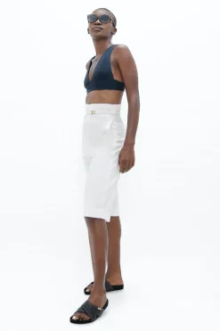 Florence FLR Knee Pants White Dove<1 People Clearance