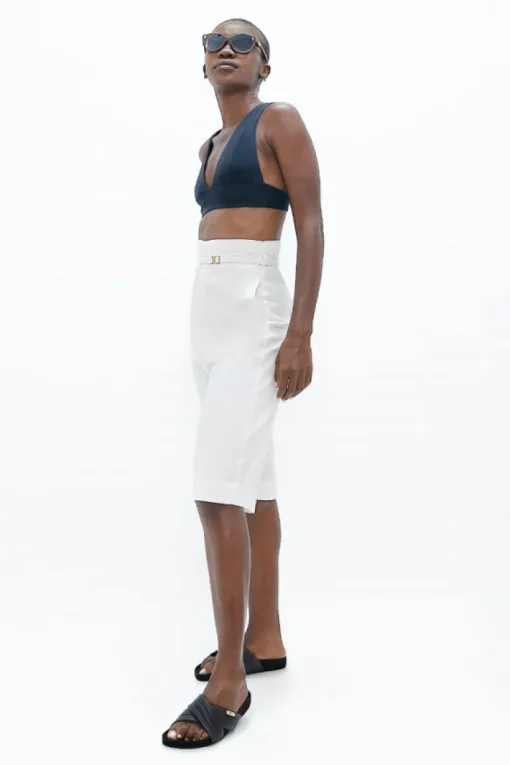 Florence FLR Knee Pants White Dove<1 People Clearance