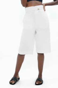 Florence FLR Knee Pants White Dove<1 People Clearance