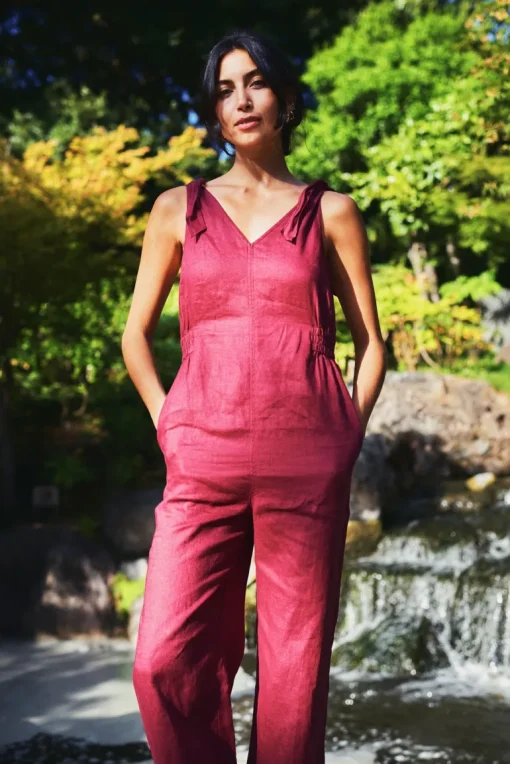 Floss Jumpsuit Berry Red<KOMODO Fashion