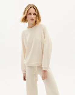 Fontana Sweatshirt Ecru<Thinking MU Fashion
