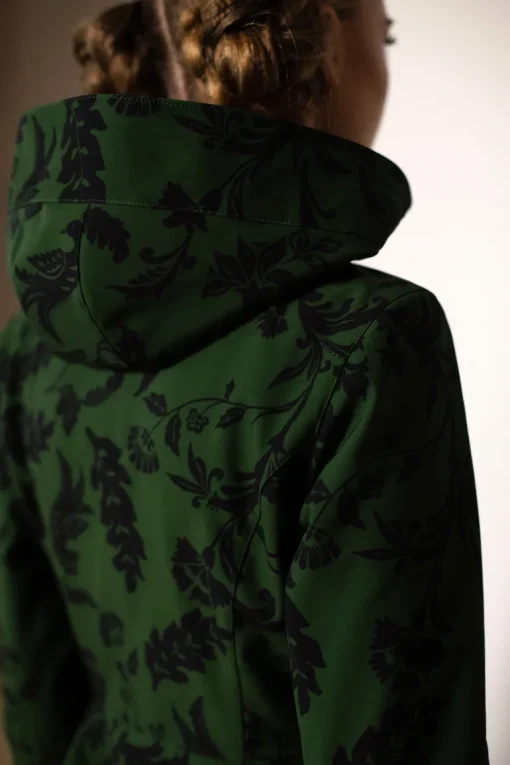 Forest Flower Sadetakki Musta/Vihreä<RainSisters Flash Sale