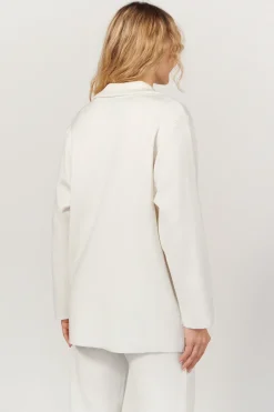 Forza Knitted Merino Blazer White<Salanida New