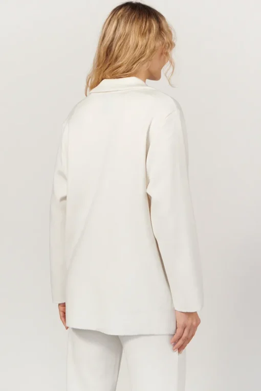 Forza Knitted Merino Blazer White<Salanida New