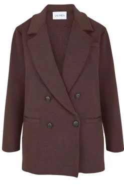 Forza Knitted Merino Blazer Chocolate<Salanida Cheap