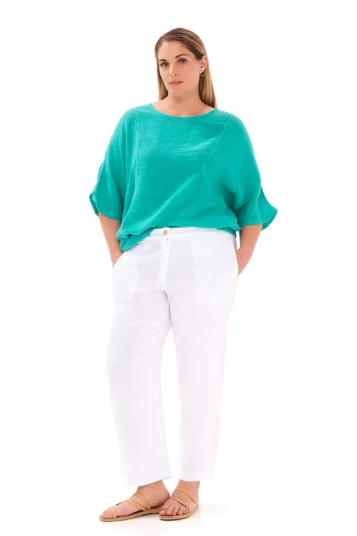 Front Pocket Curve Pellavaharsopusero<Haris Cotton Sale