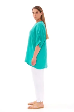 Front Pocket Curve Pellavaharsopusero<Haris Cotton Sale