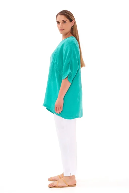 Front Pocket Curve Pellavaharsopusero<Haris Cotton Sale