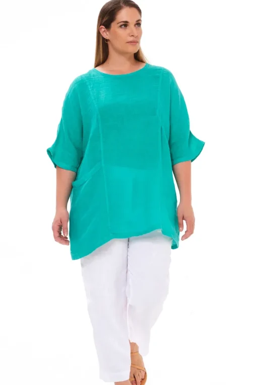 Front Pocket Curve Pellavaharsopusero<Haris Cotton Sale