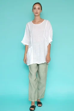 Front Pocket Curve Pellavaharsopusero<Haris Cotton Sale