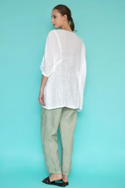 Front Pocket Curve Pellavaharsopusero<Haris Cotton Sale