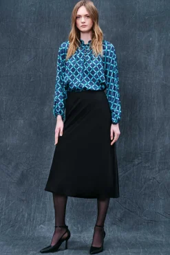 Geometric Blouse With Buttons<Haris Cotton Best Sale
