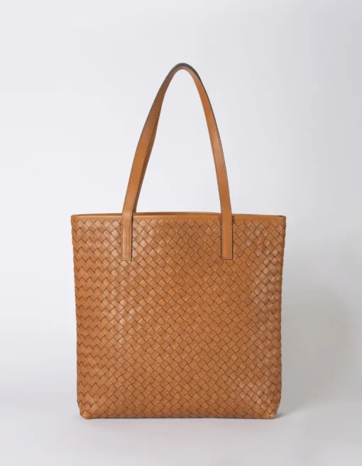 Georgia Cognac Woven Classic Leather<O My Bag Hot