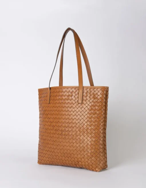 Georgia Cognac Woven Classic Leather<O My Bag Hot