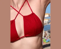 Geranium Low Bikini Yläosa Punainen<Anekdot Hot
