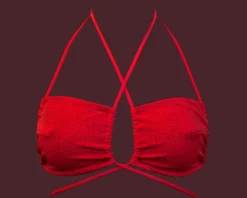 Geranium Low Bikini Yläosa Punainen<Anekdot Hot