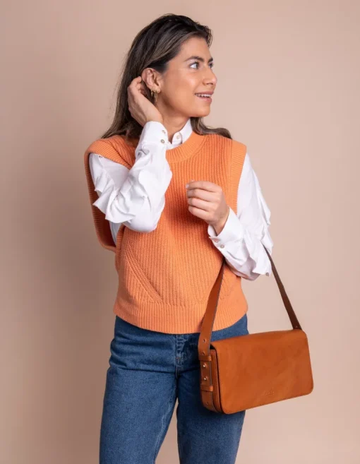 Gina Baguette Cognac Klassinen Nahka<O My Bag Flash Sale