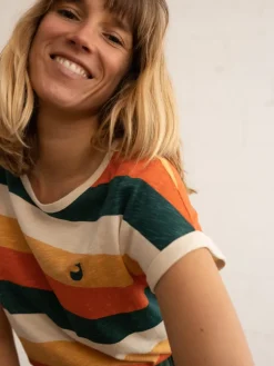 Gortina T-Paita Raidallinen<TWOTHIRDS New