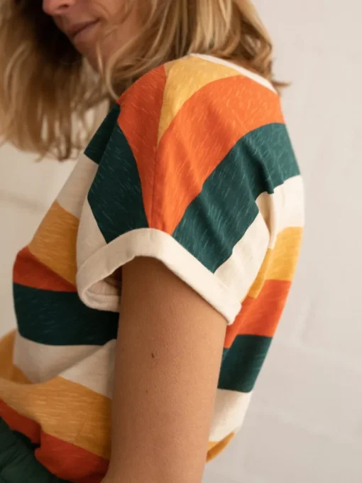 Gortina T-Paita Raidallinen<TWOTHIRDS New