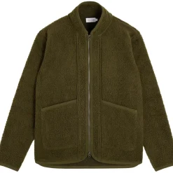Goxo Fleece Jacket Olive<Bask in the Sun Fashion