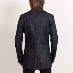 Grace Selvedge Denim Blazer Dark Grey<Studio Heijne Discount