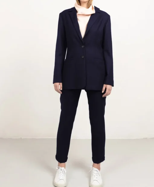 Grace Wool Blazer Navy Blue<Studio Heijne Discount